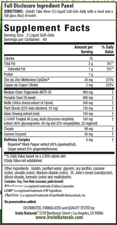 Testosterone UP Value Size